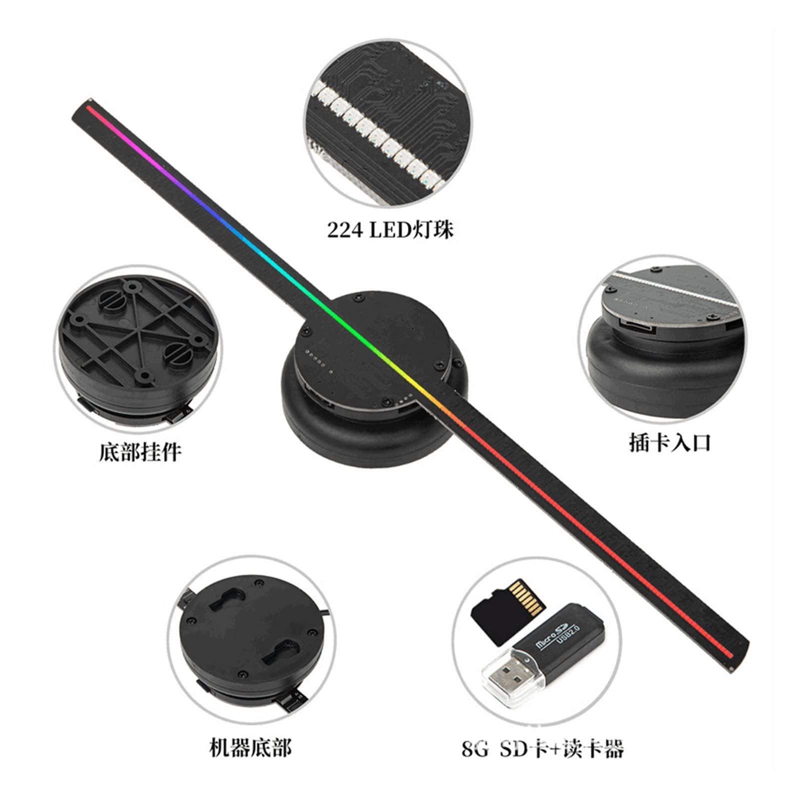 Amazon.co.jp: 3dホログラム ホログラム ファン 裸眼ホログラフィック